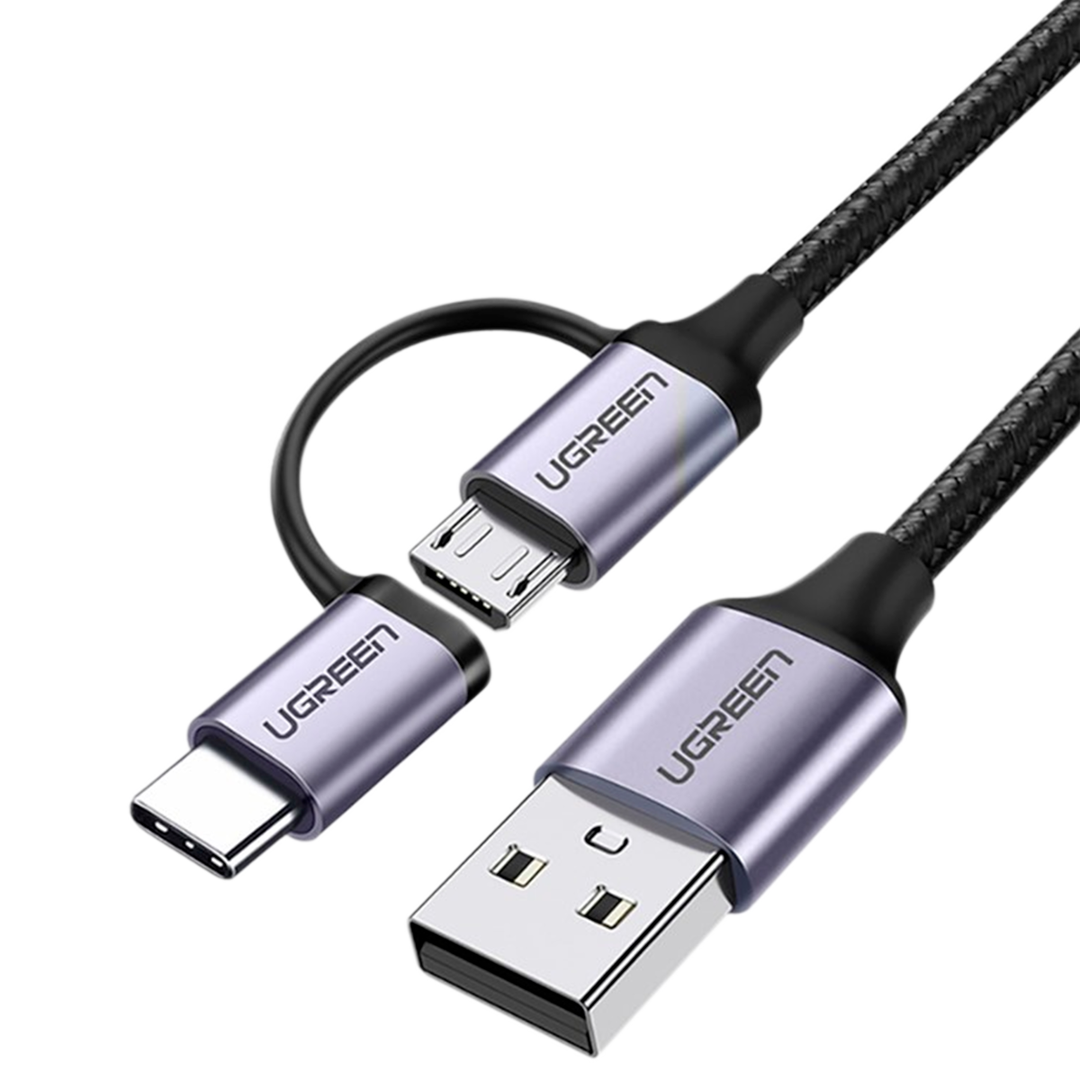 USB-A a (Micro USB + USB-C)