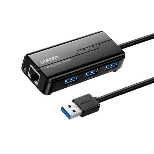 Hub de 3 puertos USB 3.0 + puerto Ethernet 🔌 UGREEN