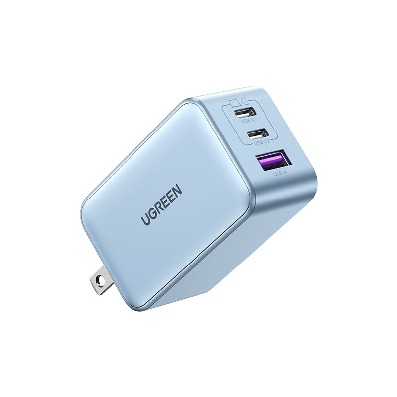 Cargador GaN de 65W 2 puertos USB-C y 1 ⚡ UGREEN