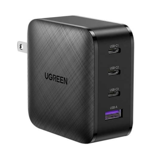 Cargador GaN de 65W 3 puertos USB-C y 1 USB-A ⚡ UGREEN